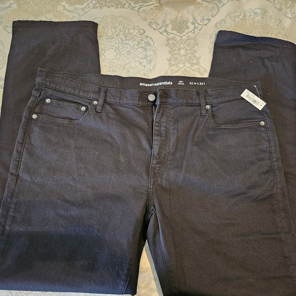 Amazon Essentials Black Slim Jeans
